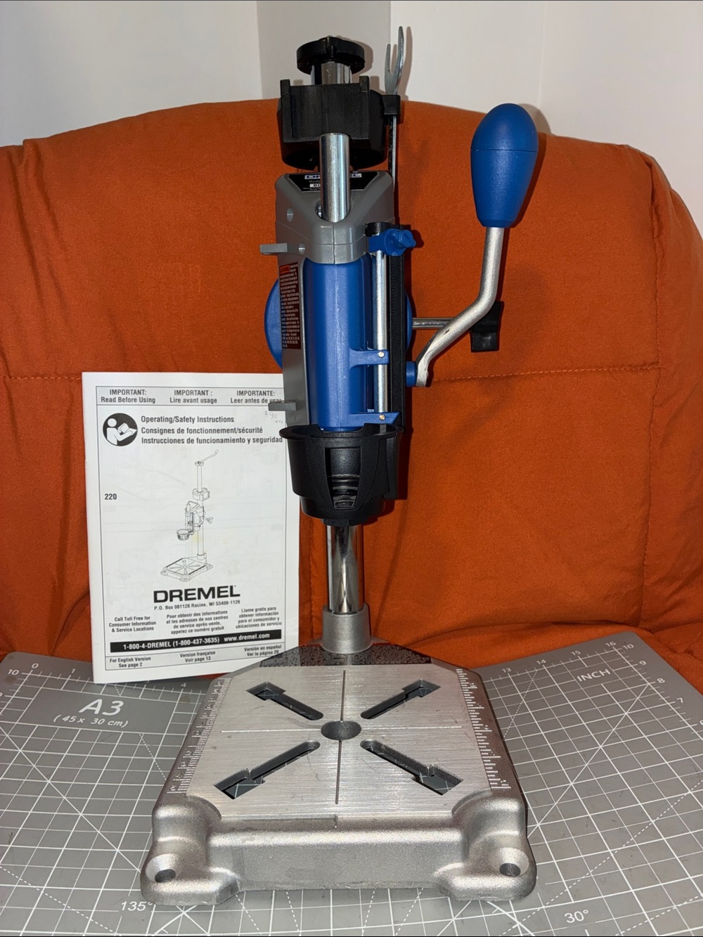 Dremel Rotary Workstation Model 220 - Compact Workbench Accessory